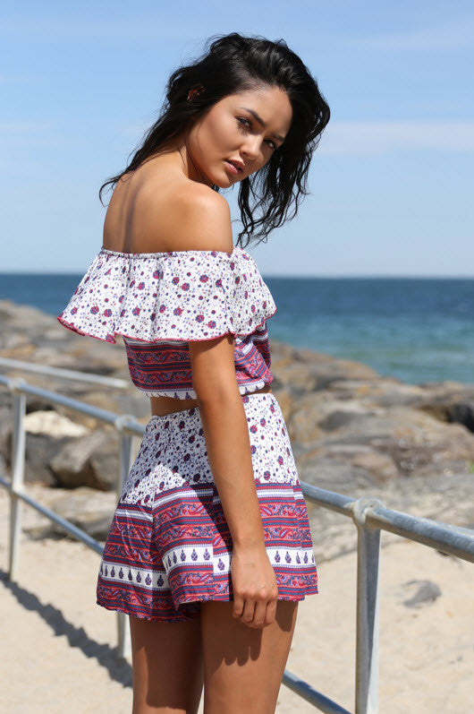 Santa Monica Crop Top Pink