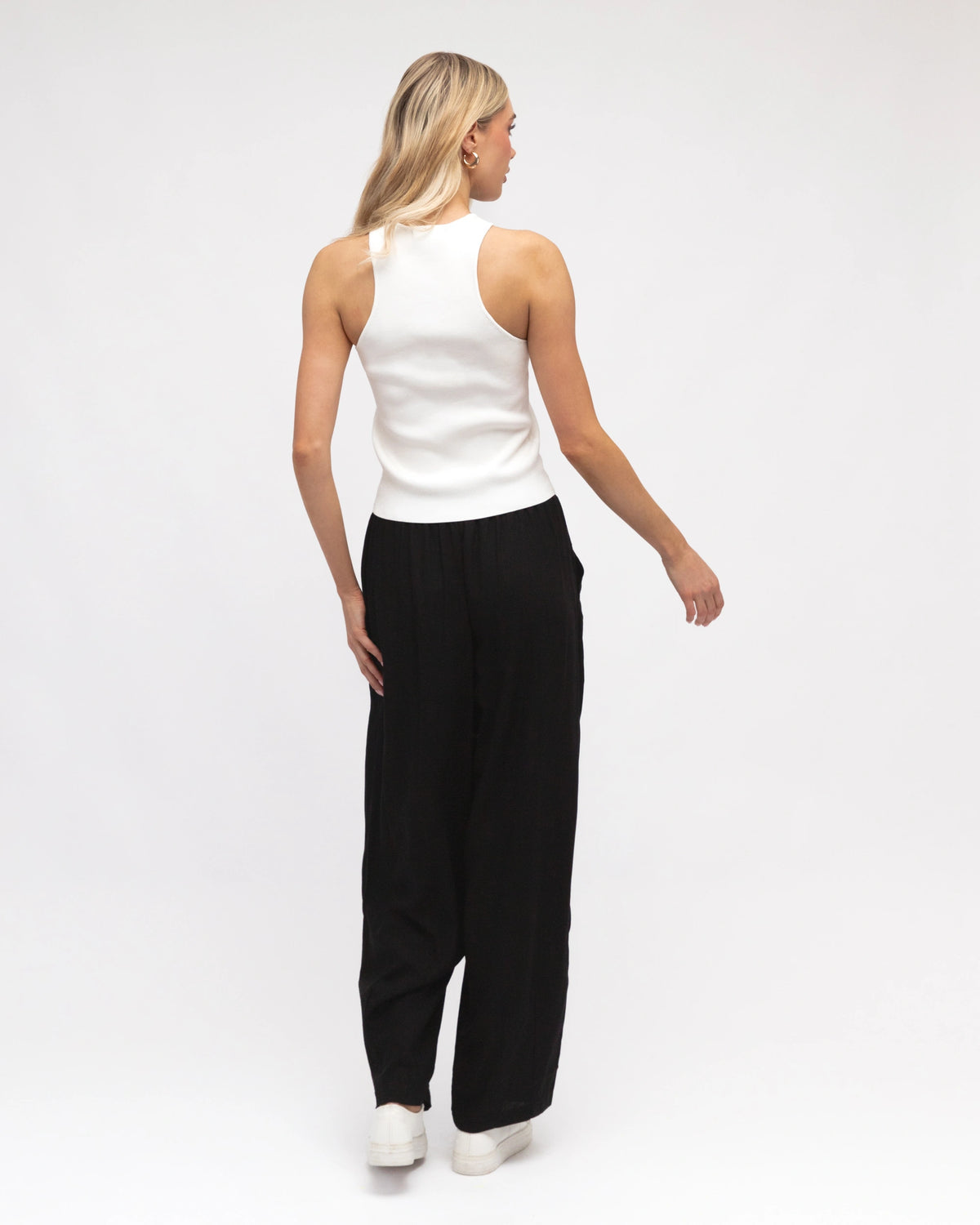 Linen Lux Pants Black