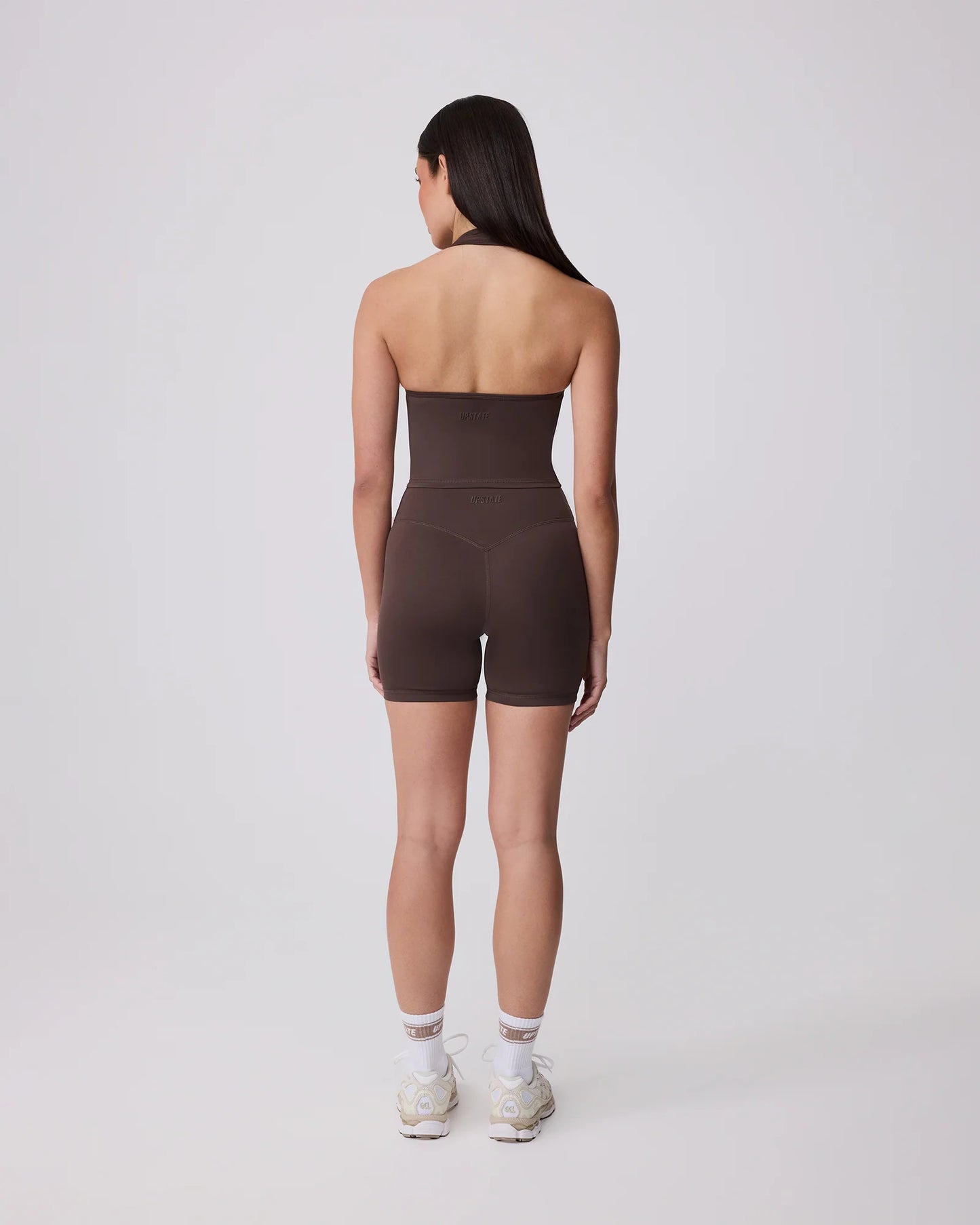 Contour+ Halter Neck Tank - Ground Coffee