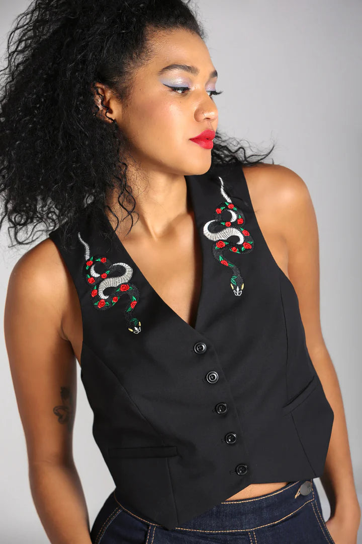 Hell Bunny Viva Maria Waistcoat