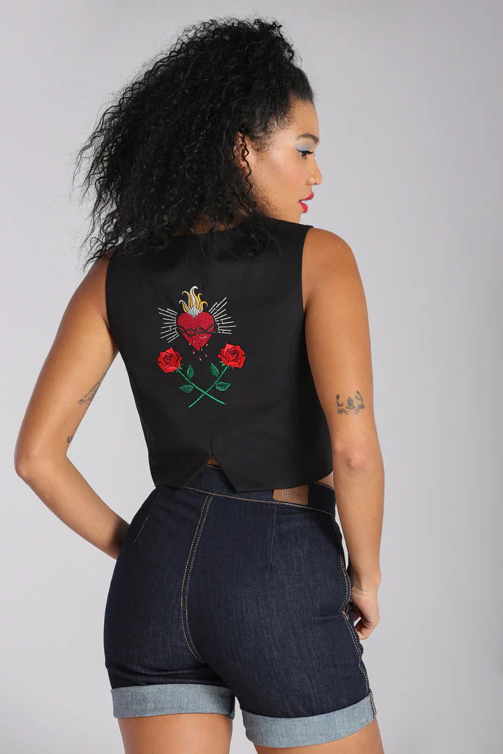 Hell Bunny Viva Maria Waistcoat